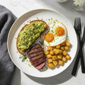 AVOCADO TOAST AND STEAK
