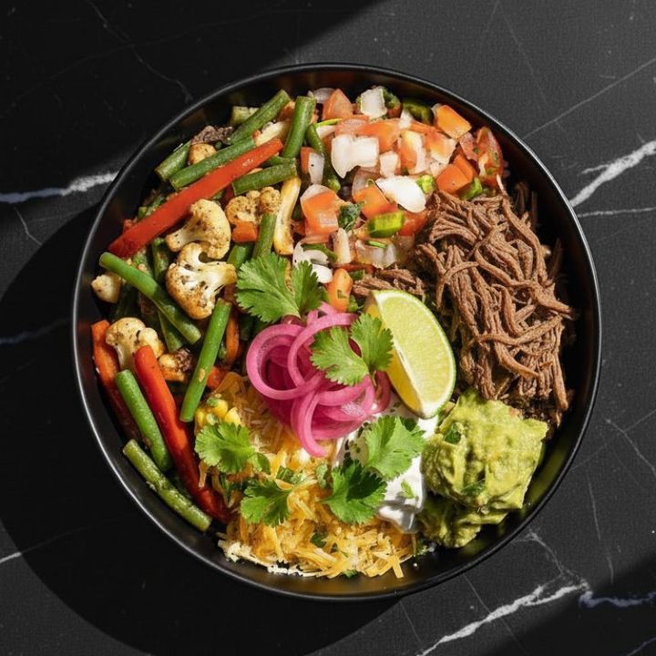 BEEF BARBACOA BURRITO BOWL