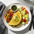 KETO CHEESY MUSHROOM OMELETTE
