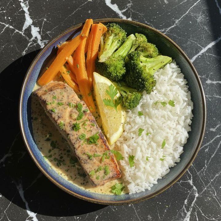 CREAMY COCONUT SALMON