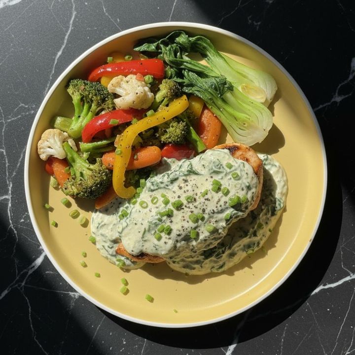 CREAMY SPINACH CHICKEN