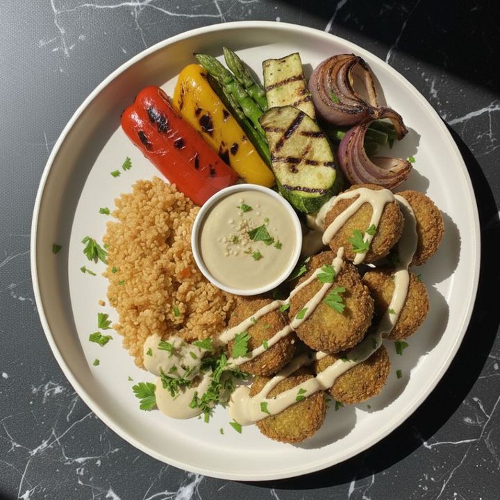 FALAFEL COUSCOUS PLATTER