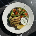 GREEK CHICKEN BURGER