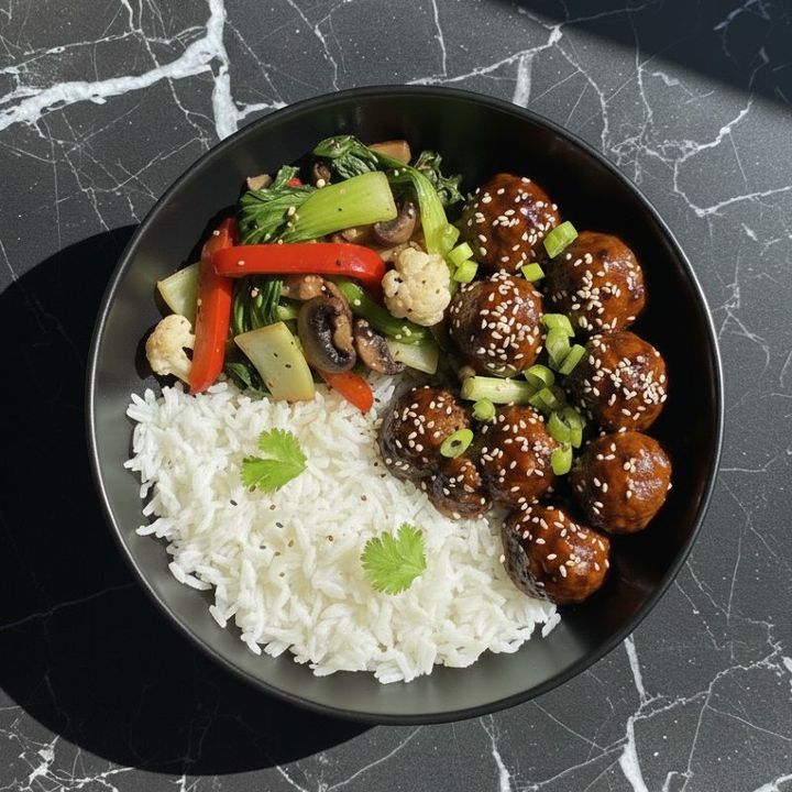 KOREAN VEGAN MEATBALLS