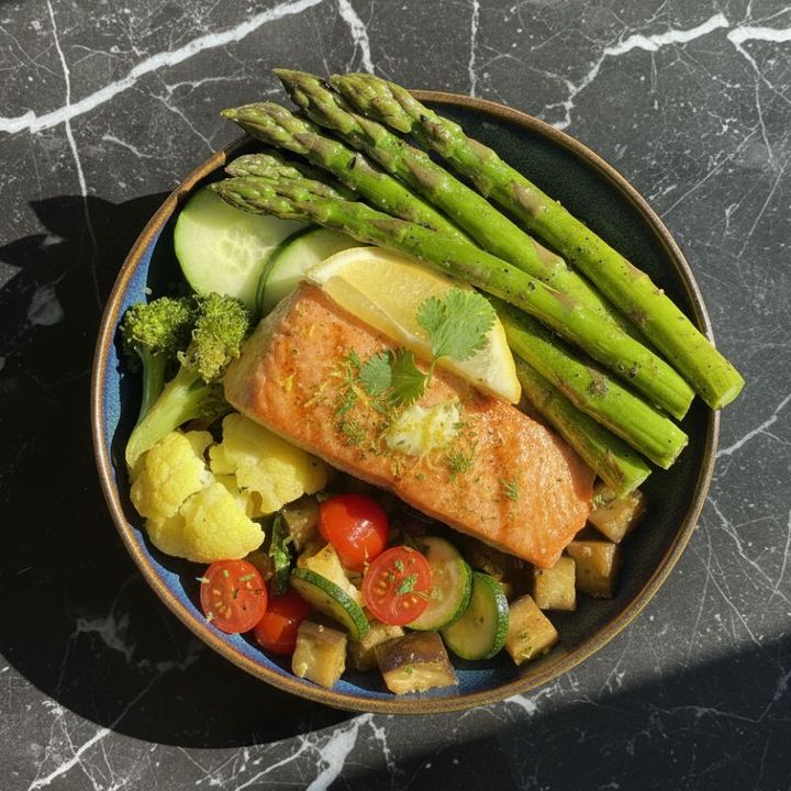 LEMON GARLIC SALMON