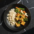 MAPLE MUSTARD GLAZED TOFU