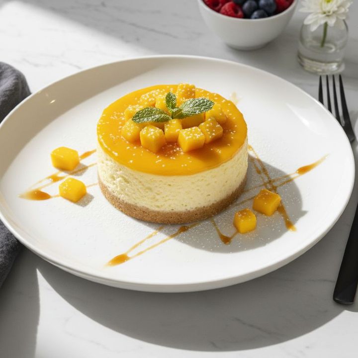 MINI MANGO CHEEESECAKE