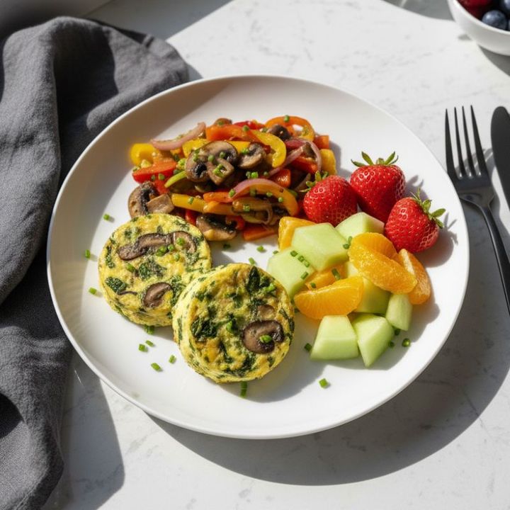 MUSHROOM AND LEEKS EGG BITES