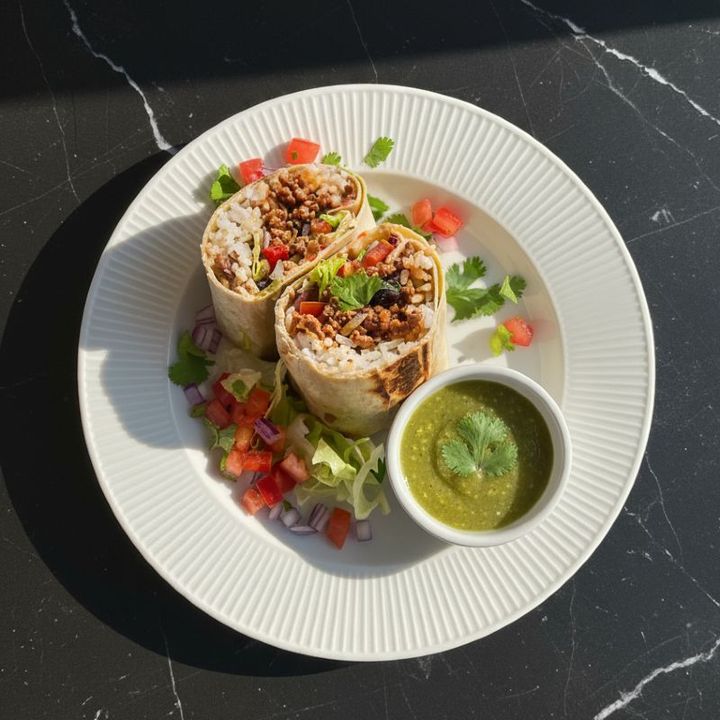 MUSHROOM POBLANO BURRITO