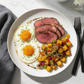 ROASTED BEEF HASH AND EGGS