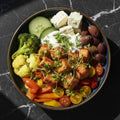 SALMON SOUVLAKI BOWL