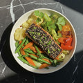 SEAWEED SESAME CRUSTED SALMON