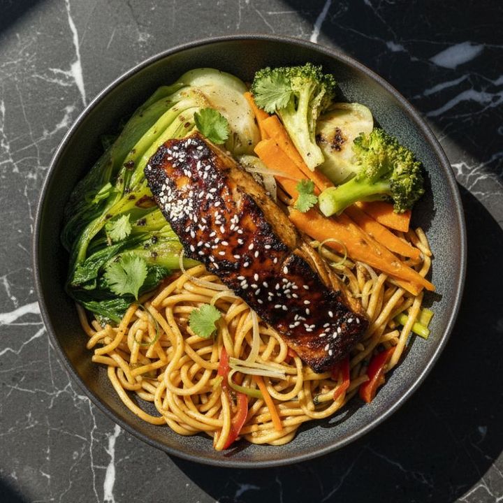 TERIYAKI SALMON NOODLE